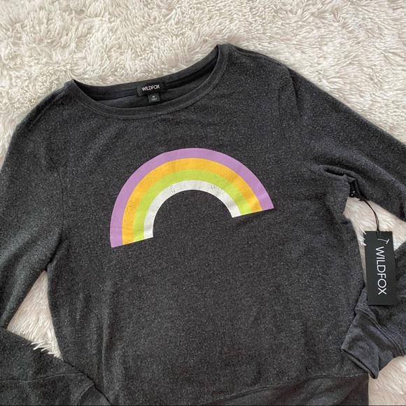 WILDFOX Over the Rainbow Baggy Beach Jumper NWT M - Picture 3 of 8